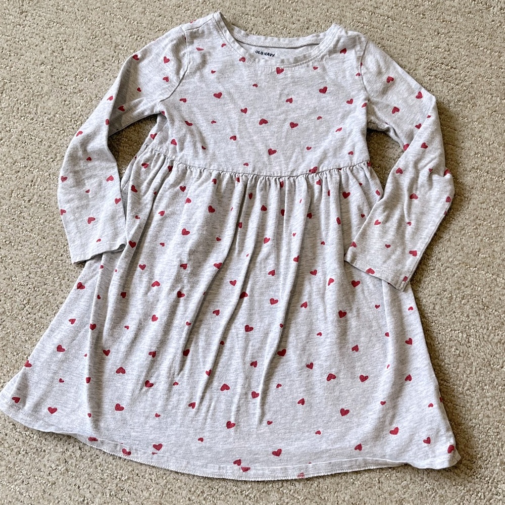 Old navy girls heart / valentines dress 5T